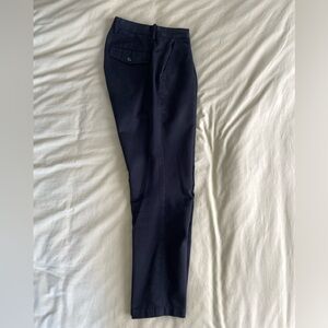 Saturdays Black Pleated Tapered Trouser